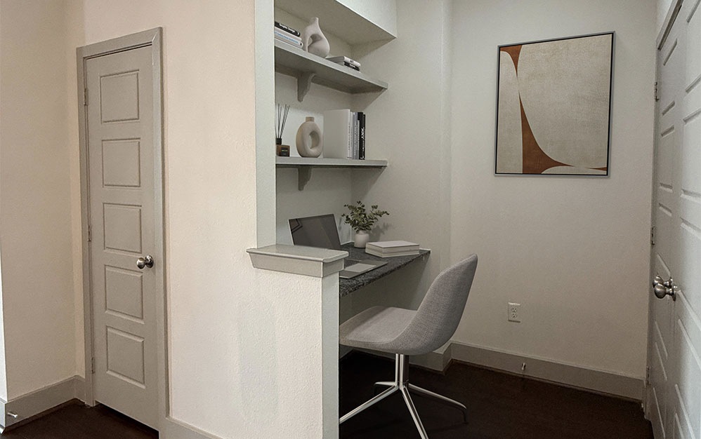 A12 - 1 bedroom floorplan layout with 1 bathroom and 898 square feet (Work
, 2D)