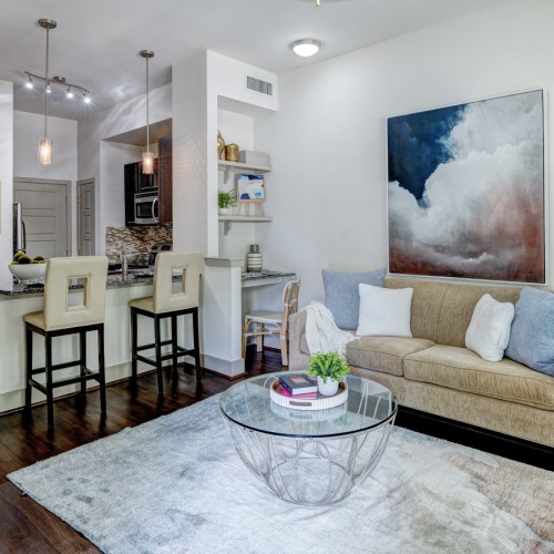 Living Room Apartments in Houston